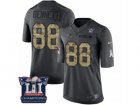 Mens Nike New England Patriots #88 Martellus Bennett Limited Black 2016 Salute to Service Super Bowl LI Champions NFL Jersey