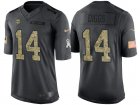 Nike Minnesota Vikings #14 Stefon Diggs Mens Stitched Black NFL Salute to Service Limited Jerseys