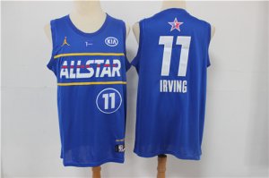Nets #11 Kyrie Irving Blue 2021 NBA All-Star Jordan Brand Swingman Jersey