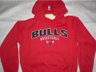NBA Bulls hooded Sweatshirt Red