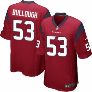 Mens Nike Houston Texans #53 Max Bullough Game Red Alternate NFL Jersey