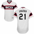 Men's Majestic Chicago White Sox #21 Todd Frazier White Flexbase Authentic Collection MLB Jersey