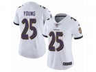 Women Nike Baltimore Ravens #25 Tavon Young Vapor Untouchable Limited White NFL Jersey