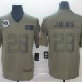 Nike Raiders #28 Josh Jacobs 2019 Olive Salute To Service Limited Jersey