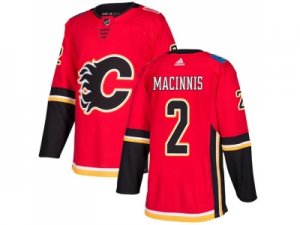 Men Adidas Calgary Flames #2 Al MacInnis Red Home Authentic Stitched NHL Jersey
