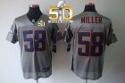 Nike Denver Broncos #58 Von Miller Grey Shadow Super Bowl 50 Men Stitched NFL Elite Jersey