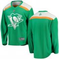 Penguins Green 2019 St. Patrick's Day Adidas Jersey