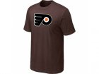 NHL Philadelphia Flyers Big & Tall Logo Brown T-Shirt