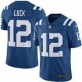 Mens Nike Indianapolis Colts #12 Andrew Luck Limited Royal Blue Rush NFL Jersey