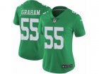 Women Nike Philadelphia Eagles #55 Brandon Graham Limited Green Rush NFL Jersey