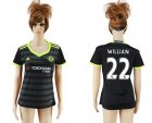 Womens Chelsea #22 Willian Away Soccer Club Jersey