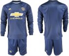 2018-19 Manchester United Away Long Sleeve Soccer Jersey