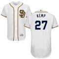 Men's Majestic San Diego Padres #27 Matt Kemp White Flexbase Authentic Collection MLB Jersey