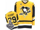 Mens CCM Pittsburgh Penguins #29 Marc-Andre Fleury Authentic Gold Throwback 2017 Stanley Cup Final NHL Jersey