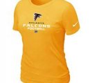 Women BAtlanta Falcons yellow T-Shirt