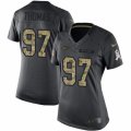 Women's Nike New York Jets #97 Lawrence Thomas Limited Black 2016 Salute to Service NFL Jersey