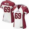 Womens Nike Arizona Cardinals #69 Evan Mathis Limited White NFL Jersey