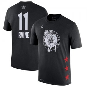 Celtics #11 Kyrie Irving Black 2019 NBA All-Star Game Men\'s T-Shirt