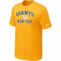 New York Giants Heart & Soul Yellow T-Shirt