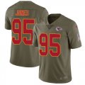 Nike Chiefs #95 Chris Jones Olive Salute To Service Limited Jersey
