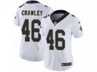 Women Nike New Orleans Saints #46 Ken Crawley Vapor Untouchable Limited White NFL Jersey