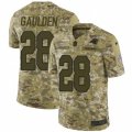 Mens Nike Carolina Panthers #28 Rashaan Gaulden Limited Camo 2018 Salute to Service NFL Jersey