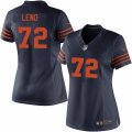 Women's Nike Chicago Bears #72 Charles Leno Limited Navy Blue 1940s Throwback Alternate NFL Jersey