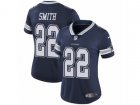 Women Nike Dallas Cowboys #22 Emmitt Smith Vapor Untouchable Limited Navy Blue Team Color NFL Jersey