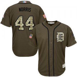 Men Detroit Tigers #44 Daniel Norris Green Salute to Service Stitched Baseball Jersey