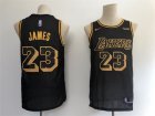 Lakers #23 Lebron James Black 2018-19 City Edition Nike Swingman Jersey
