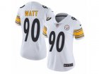 Women Nike Pittsburgh Steelers #90 T. J. Watt Vapor Untouchable Limited White NFL Jersey
