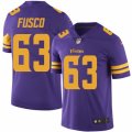 Mens Nike Minnesota Vikings #63 Brandon Fusco Limited Purple Rush NFL Jersey