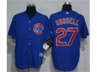 Chicago Cubs #27 Addison Russell Blue New Cool Base Stitched MLB Jersey