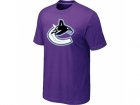 NHL Vancouver Canucks Purple Big & Tall Logo T-Shirt