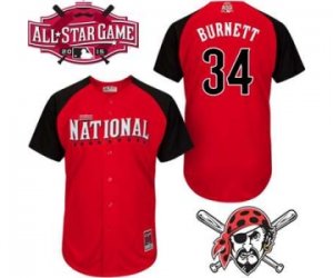 mlb 2015 all star jerseys pittsburgh pirates #34 burnett red