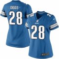 Women's Nike Detroit Lions #28 Quandre Diggs Limited Light Blue Team Color NFL Jersey