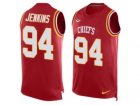 Mens Nike Kansas City Chiefs #94 Jarvis Jenkins Limited Red Player Name & Number Tank Top NFL Jersey