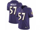 Mens Nike Baltimore Ravens #57 C.J. Mosley Vapor Untouchable Limited Purple Team Color NFL Jersey