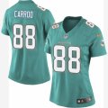 Women's Nike Miami Dolphins #88 Leonte Carroo Limited Aqua Green Team Color NFL Jersey