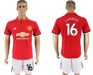2017-18 Manchester United 16 CARRICK Home Soccer Jersey