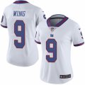 Women's Nike New York Giants #9 Brad Wing Limited White Rush NFL Jersey