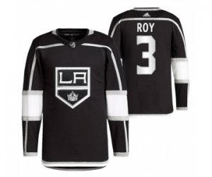 Men\'s Los Angeles Kings #3 Matt Roy Black Stitched Jersey
