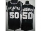 NBA San Antonio Spurs #50 David Robinson Black jerseys(Throwback Revolution 30)