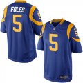 Youth Nike St. Louis Rams #5 Nick Foles Royal Blue Alternate Stitched Jersey