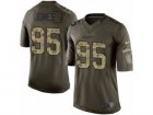 Nike Kansas City Chiefs #95 Chris Jones Limited Green Salute to Service NFL Jersey