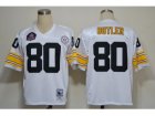 NFL Jerseys Pittsburgh Steelers #80 Jack Butler White M&N Hall of Fame 2012