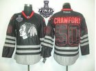 nhl jerseys chicago blackhawks #50 crawford black ice[2013 stanley cup]