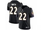Mens Nike Baltimore Ravens #22 Jimmy Smith Vapor Untouchable Limited Black Alternate NFL Jersey