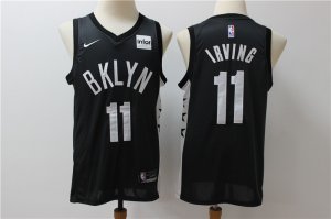 Nets # 11 Kyrie Irving Black Nike Swingman Jersey
