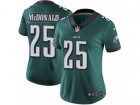 Women Nike Philadelphia Eagles #25 Tommy McDonald Vapor Untouchable Limited Midnight Green Team Color NFL Jersey